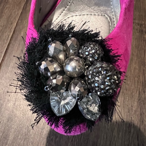 BCBGeneration ladies pink suede prom platform pumps heels shoes 6.5 - Picture 6 of 7